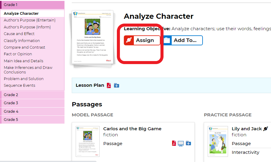 Cách xem báo cáo và giao sách Raz Kids luyện kỹ năng đọc hiểu còn yếu của trẻ